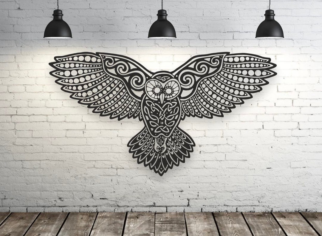 Owl Wall Decor Wooden Wall Art Home Art Wooden Owl Art Panel, Owl Art ...