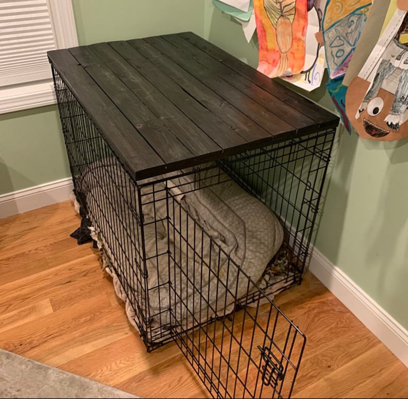 Dog Kennel Wood Table Top Dog Kennel Cover Farmhouse Dog - Etsy