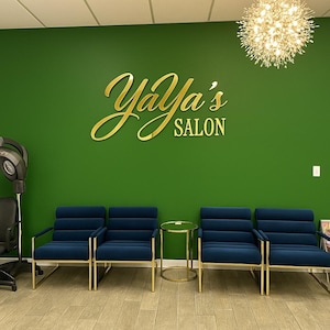 Custom Laser Cut 3D Business Logo Sign: Salon Decor Labor Day Sale