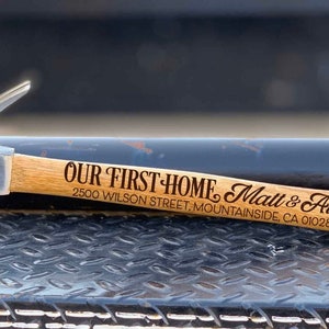 Laser Engraved Hammer, Personalized Hammer for Husband, Hammer Gift for Husband, Best Husband Gift, Wooden Hammer, Birthday gift for him