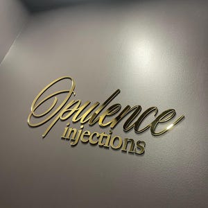 Custom Laser Cut 3D Business Logo Sign: Salon Decor Labor Day Sale
