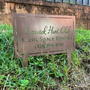 Placa de endereço para jardim, estaca para porta de entrada, placa de jardim, presente para família, presentes de encerramento, presente de inauguração de casa, placa de jardim, placa de endereço para presente