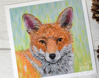 Mr Fox Fine Art Print - fox art - fox picture - fox painting