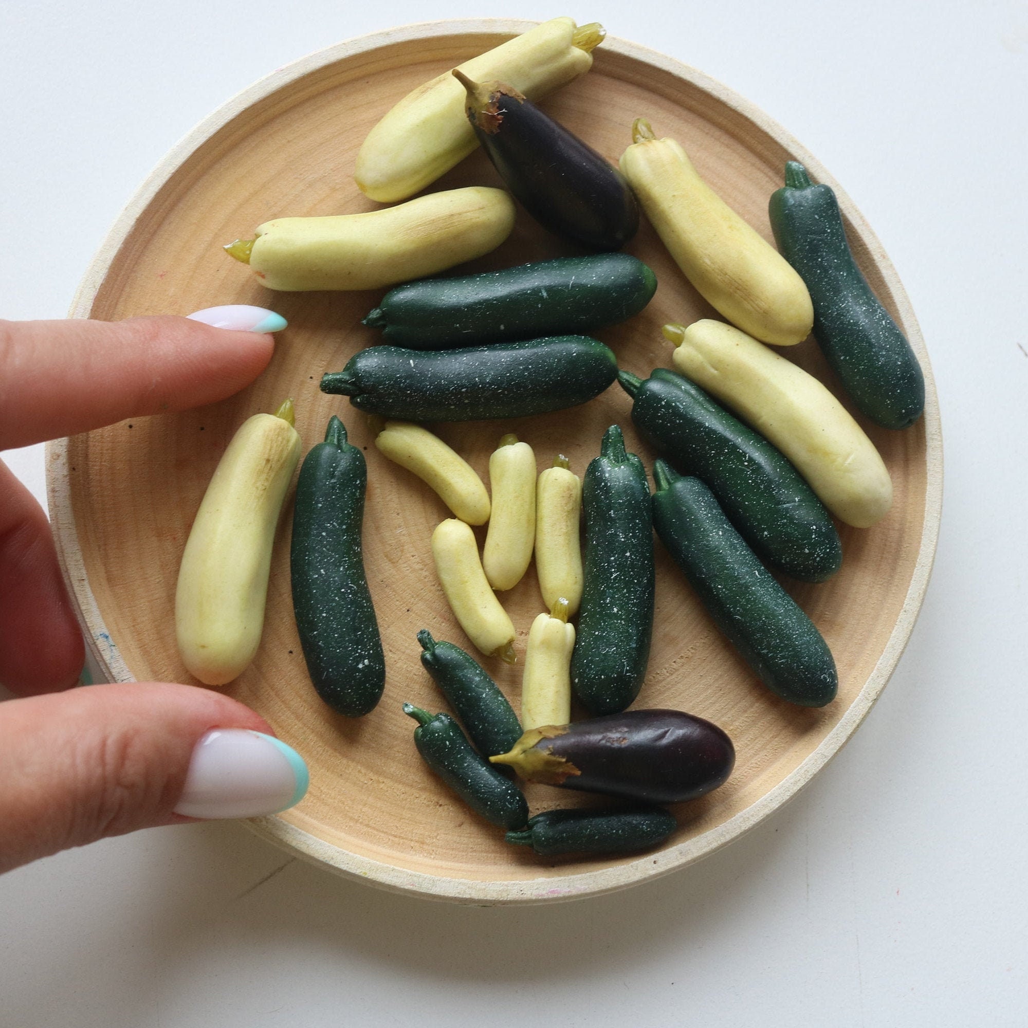 zucchini for dollhouse. Miniature eggplant . Scale 1/12 and 1/6 and 1…