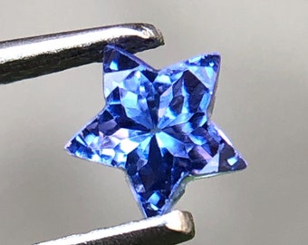 Tanzanite Star Cut, 5 x 5 MM Tanzanite Star Shape, Natural Tanzania Tanzanite, December Birthstone, 0.50 Ct Tanzanite, Tanzanite For Jewellery