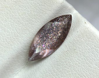 Natural Bloodshot Iolite | 14.5 mm Bloodshot Iolite Marquise | Navette Cut Bloodshot | 1.44 Carat Bloodshot Iolite | Glittery Iolite.