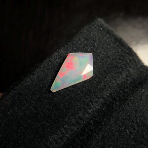 Ethiopian opal rose cut kite 11.5mm 0.80Ct Natural October birthstone for jewelry.