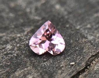 Natural Baby Pink Tourmaline, 5 x 5 MM Baby Pink Tourmaline Heart Shape, Pink Tourmaline heart 0.40 Carat, African Baby Pink Tourmaline Heart