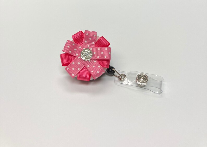 pediatric nurse pediatric badge Flower badge holder hospital badge reel gifts for a dentist new teacher gift teacher badge reel