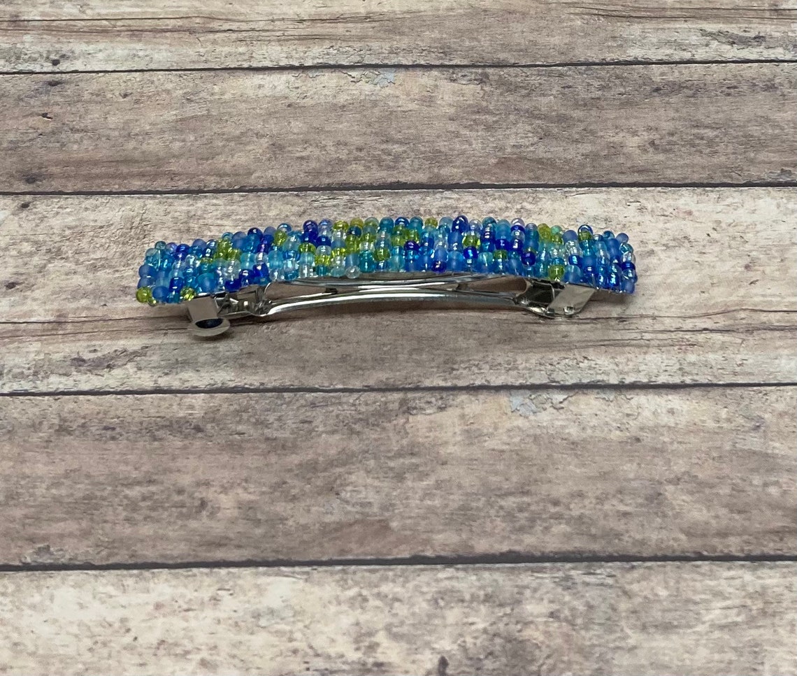 Barrette for Women Fancy Barrettes Stylish Hair Clip Blue Etsy