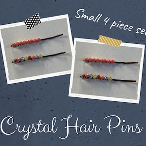 Beaded Bobby Pins - No Slip Updo Hair Pins, 4 Piece Set