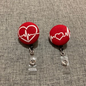 Retractable ID reel, medical badge holder, work badge holder, doctor badge reel, nurse badge reel, hospital badge reel, employee badge