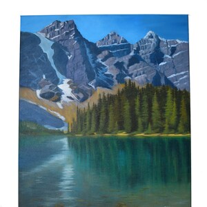 Peinture intérieure à l'huile sur toile Lake Louise