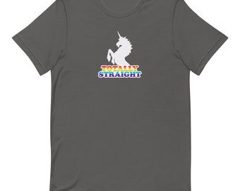 Totally Straight Short-sleeve Unisex T-shirt - Etsy