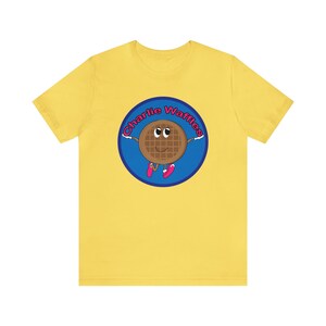 Charlie Waffles ""Large Logo"" Unisex Jersey Kurzarm-T-Shirt."