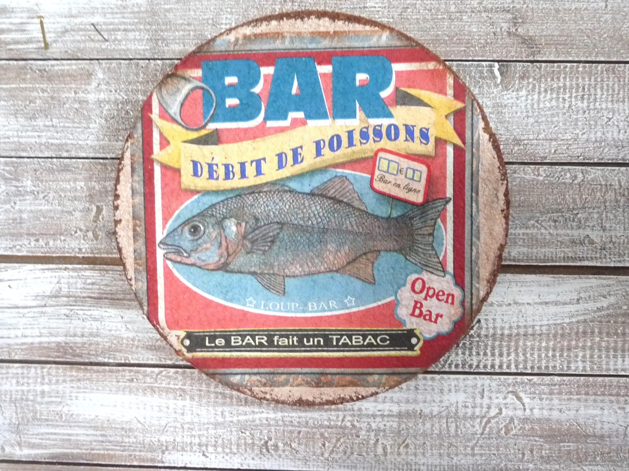 Humour Déco en Liège, Bar Débit de Poissons, Cuisine, Fait Main, Le Un Tabac