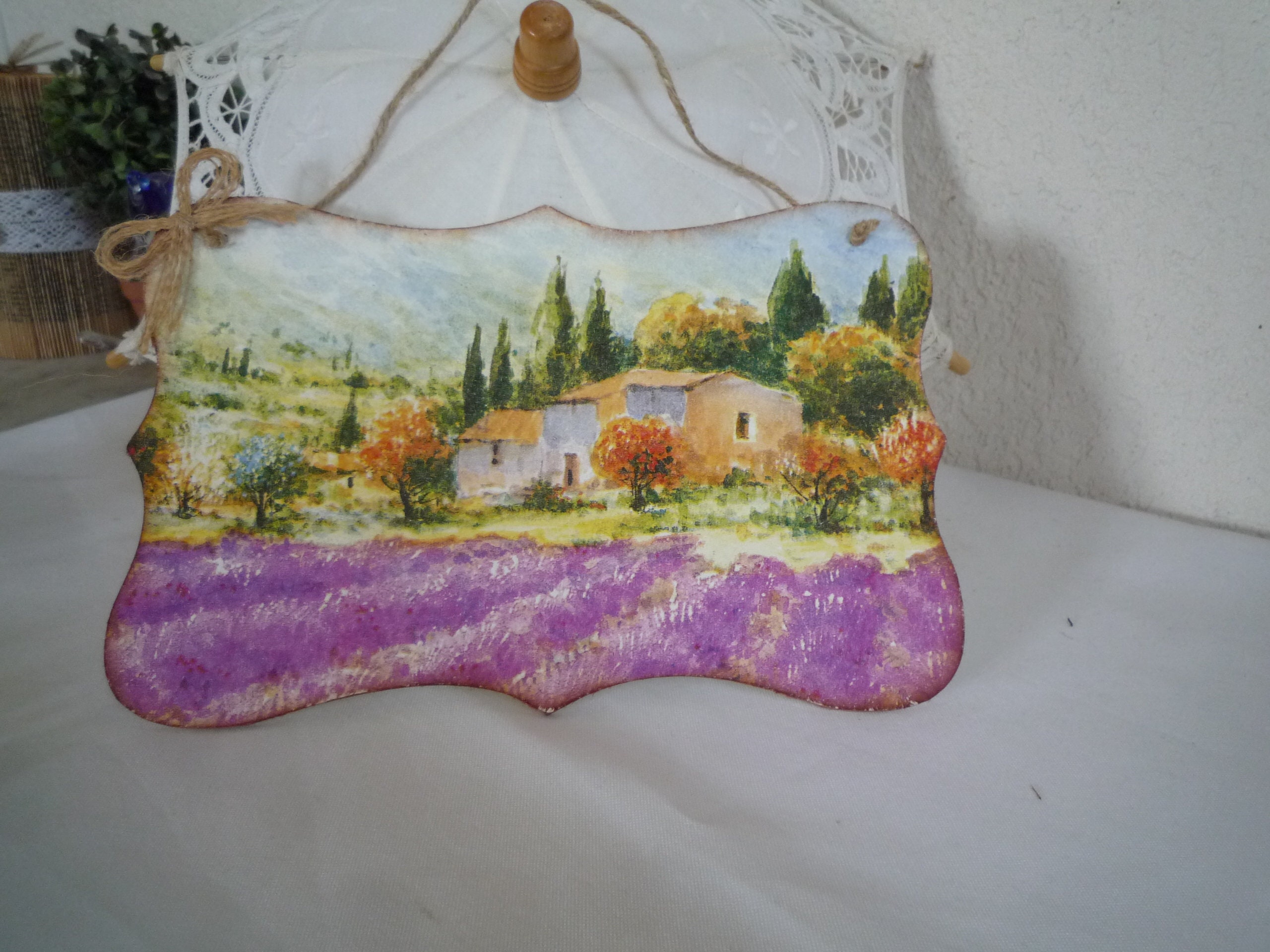 Türschild "ein kleiner Hauch Provence", Geschenk, Deko, Handarbeit