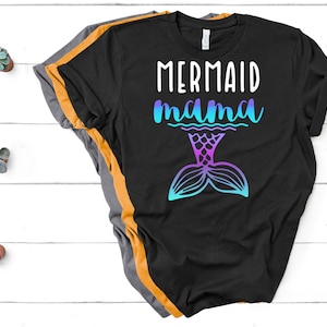 Meerjungfrau MAMA - unisex Tshirt. Meerjungfrau Mama Shirt, Meerjungfrau Mama Shirt, Meerjungfrau Party Outfit, Meerjungfrau Party Shirt, unter dem Meer Party