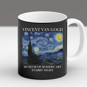 Starry Night Mug - Van Gogh Coffee Cup Gift - Vincent Van Gogh Art Mug, Famous Painting Cup, Starry Night Lover Gift, Museum Art Print
