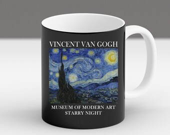 Starry Night Mug - Van Gogh Coffee Cup Gift - Vincent Van Gogh Art Mug, Famous Painting Cup, Starry Night Lover Gift, Museum Art Print