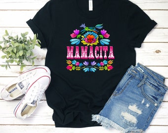 MAMACITA, Mama Shirt, Mom, Cinco de Mayo Party, Serape, Mexican, Fiesta Shirt, Senoritas Shirt, Womens Cinco De Mayo Shirt, Mamacita Tshirt