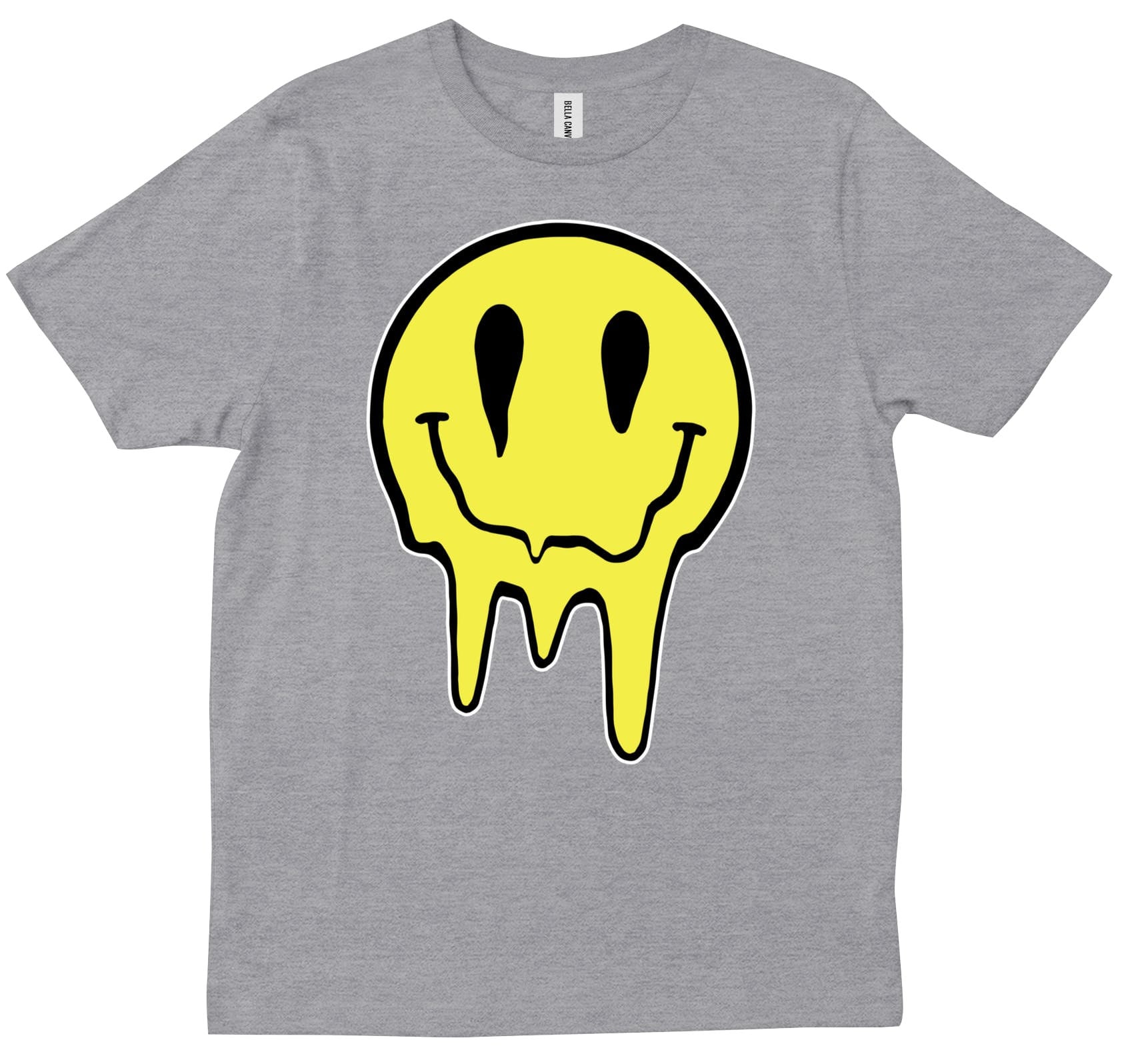 Dripping Smiley Face Melting Smiley Face Festival Top T-shirt