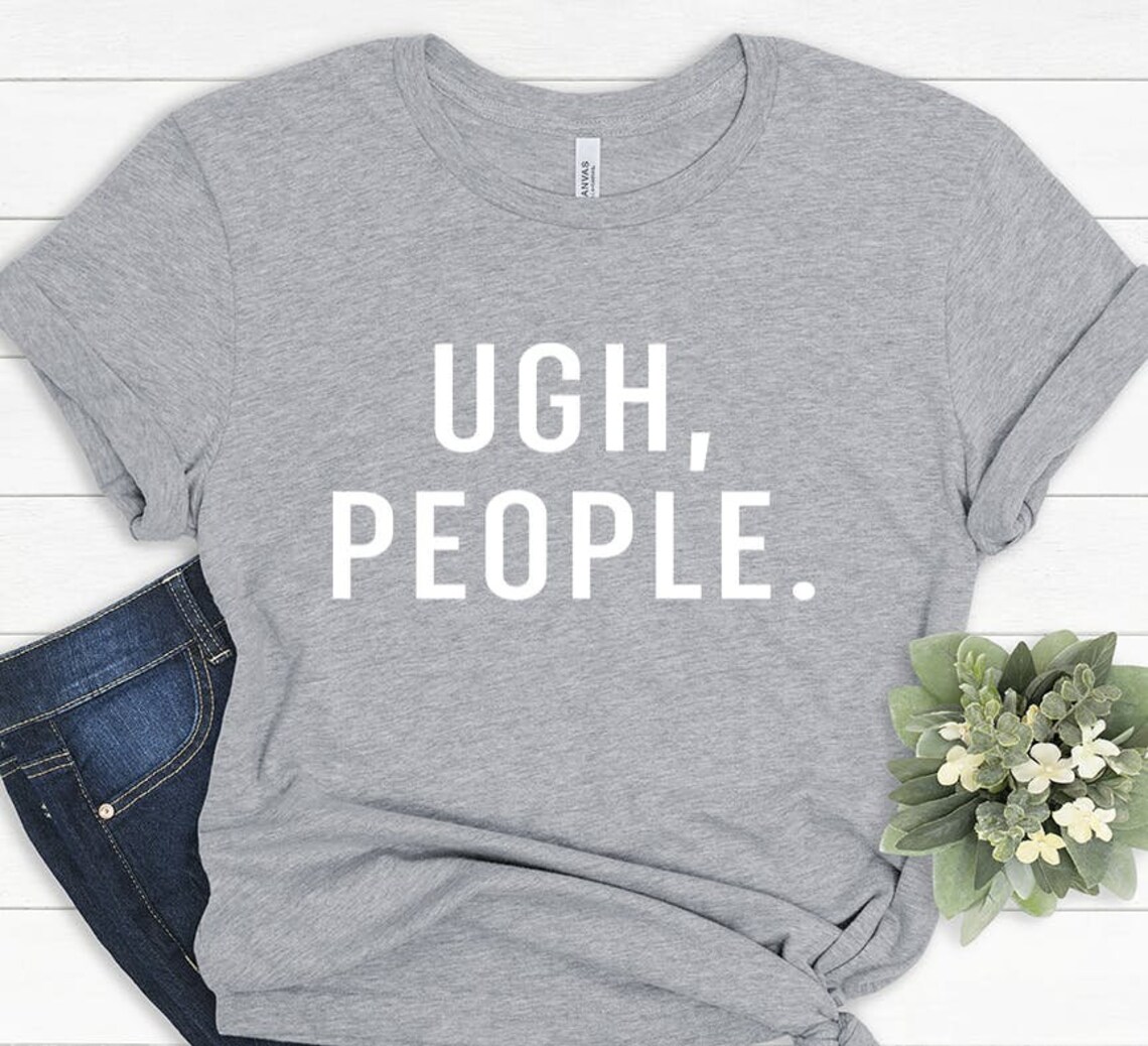 Ugh People Mom Coffee Sarcastic Funny Antisocial Sarcasm Gift | Etsy