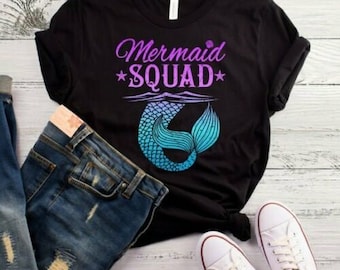 Mermaid Squad T-Shirt - Unisex Cotton Tee