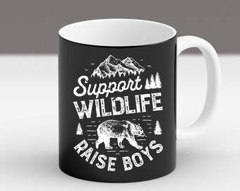 Wildlife Bear Mom of Boys Coffee Mug