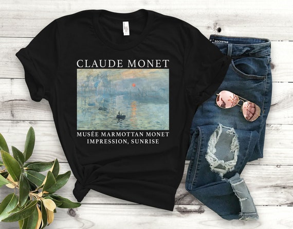 90s モネ バロック TシャツClaude Monet 印象派 アート Vintage CLAUDE MONET T-Shirt Large Water Lilies 90s Art Tee USA