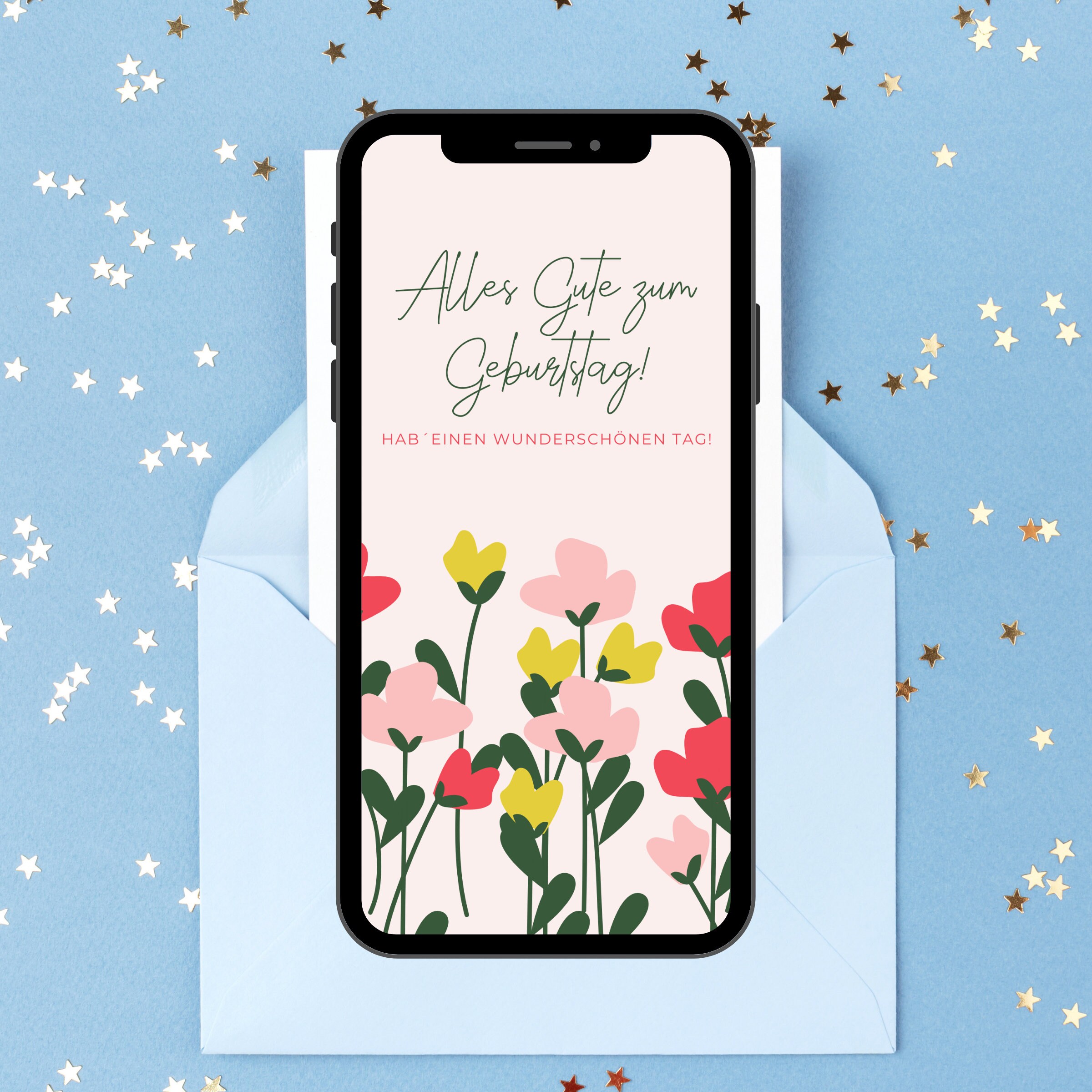 ECard birthday / digital invitation / Whatsapp invitation / Etsy