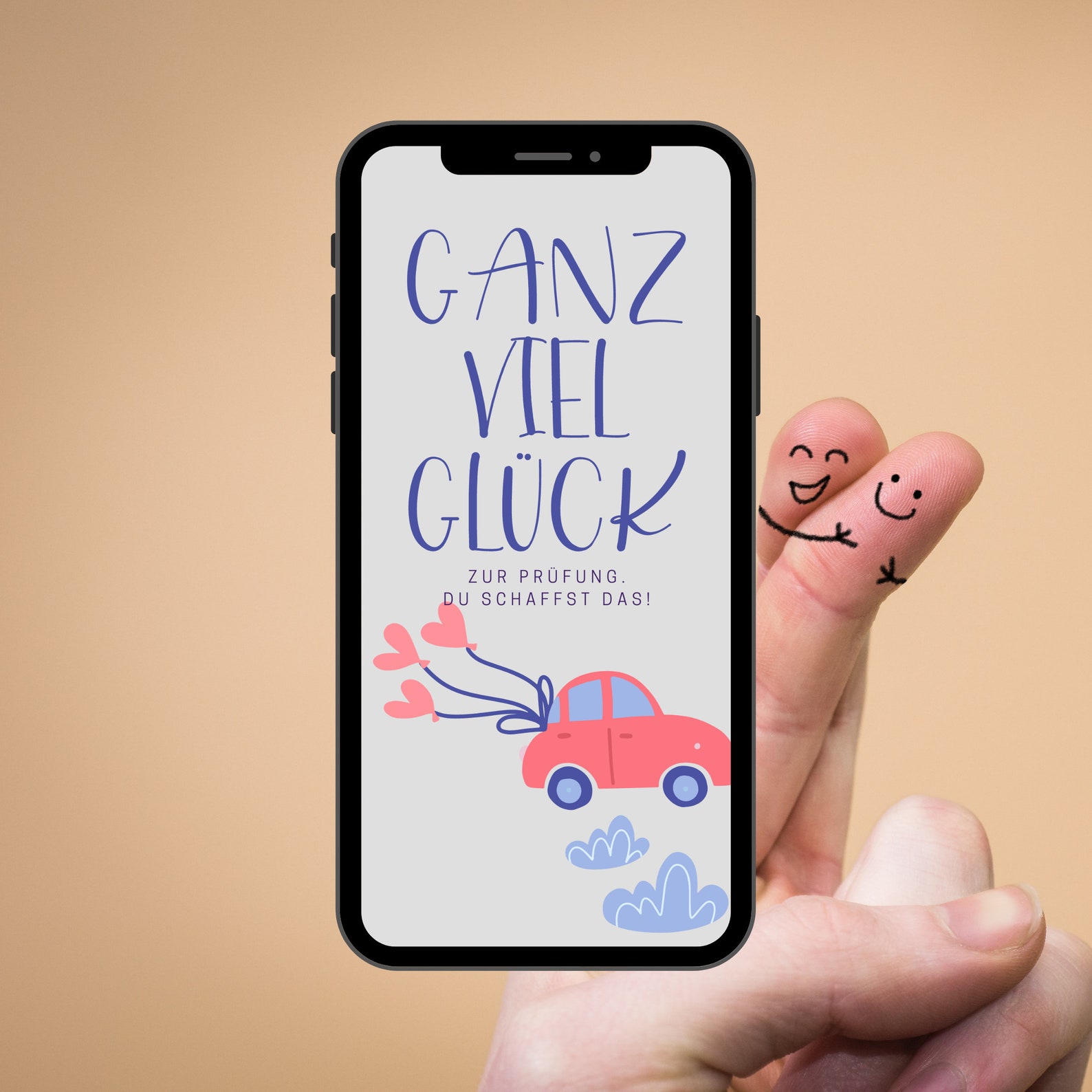 Viel Glück zur Fahrprüfung Führerschein Grußkarte Viel Glück Etsy.de