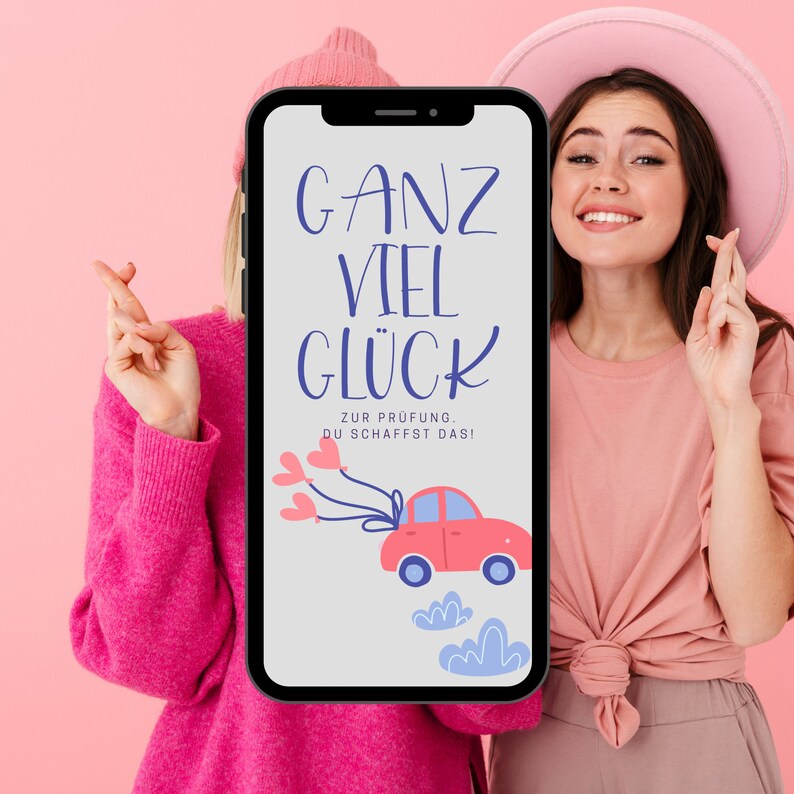 Viel Glück zur Fahrprüfung Führerschein Grußkarte Viel Glück Etsy.de