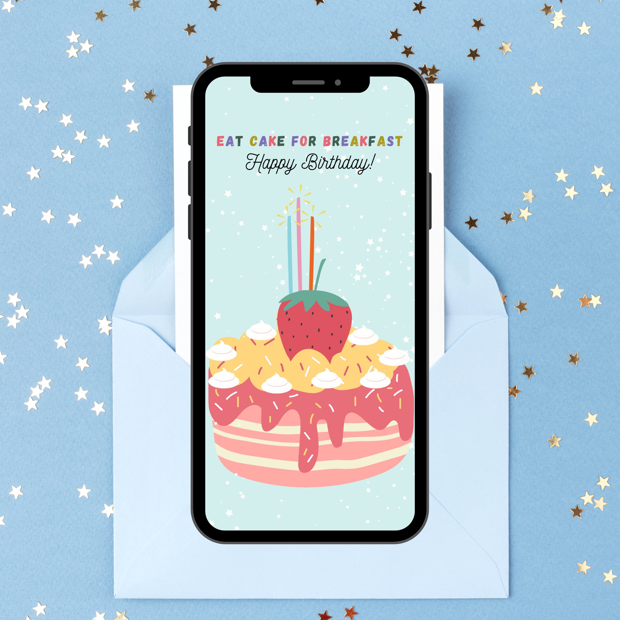 Ecard Birthday / Digital Invitation / Whatsapp Invitation / Etsy