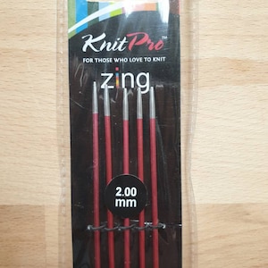 ZING needle game from Knit per 15 cm length knitting needles different needle sizes 2,00 mm