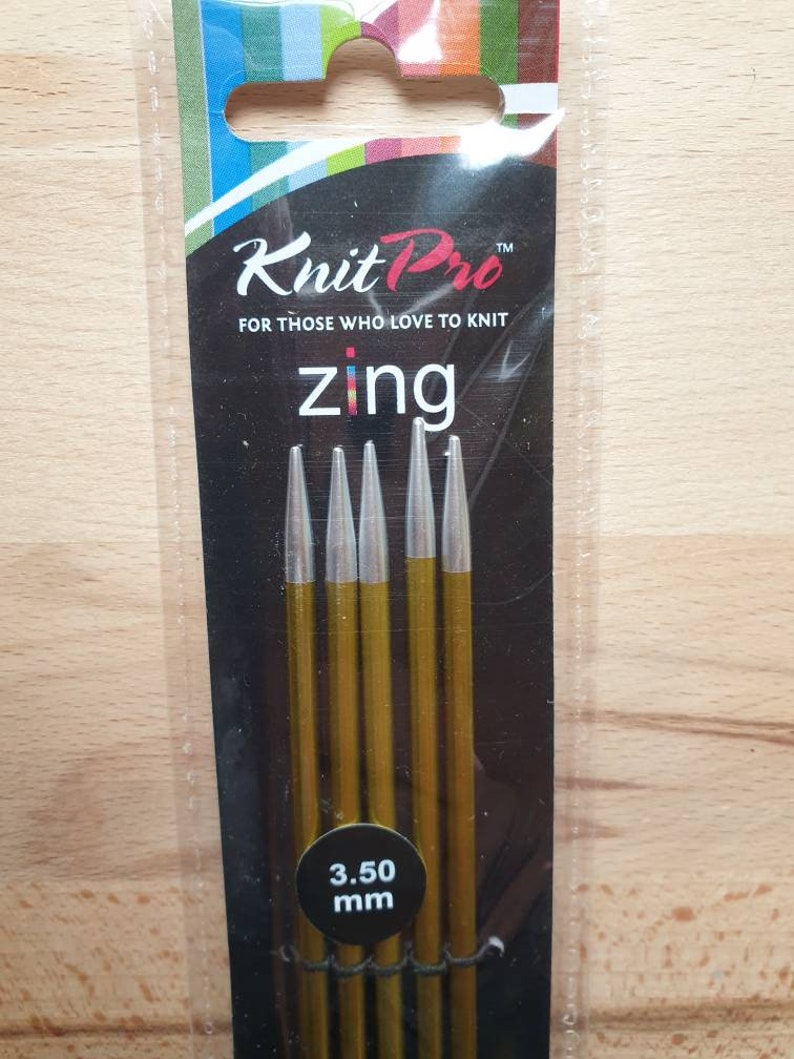 ZING Knit pro Nadelspiele 20 cm lang verschiedene Nadelstärken Stricknadeln ab 2,00 3,50 mm 3,50 mm