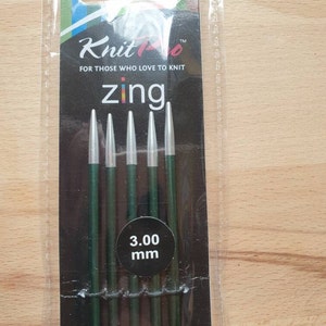 ZING needle game from Knit per 15 cm length knitting needles different needle sizes 3,00 mm