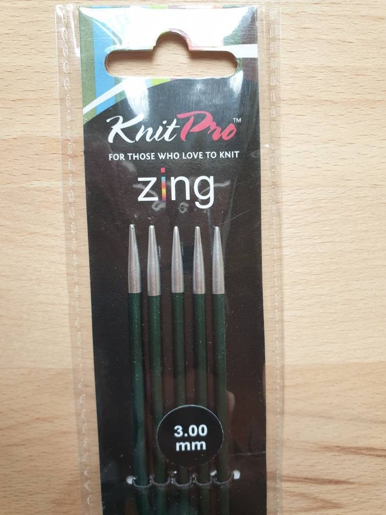 ZING Knit pro Nadelspiele 20 cm lang verschiedene Nadelstärken Stricknadeln ab 2,00 3,50 mm 3,00 mm