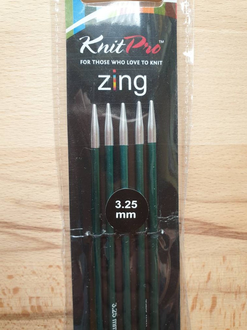 ZING needle game from Knit per 15 cm length knitting needles different needle sizes 3,25 mm