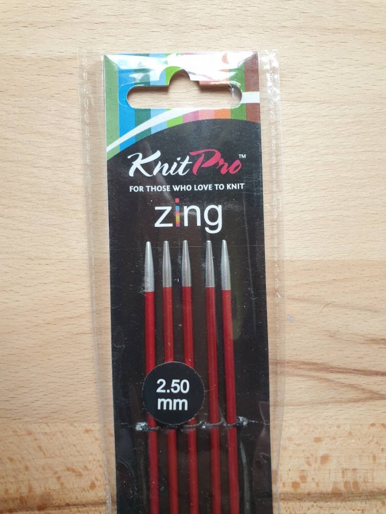 ZING needle game from Knit per 15 cm length knitting needles different needle sizes 2,50 mm