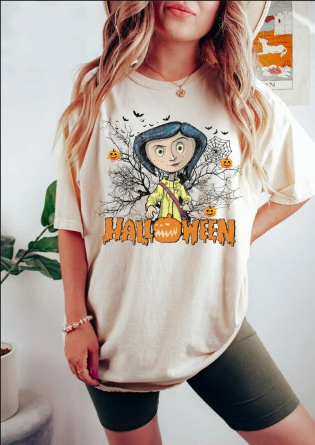 Vintage Coraline Comfort Color Tshirt, Coraline Shirt, Horror Cartoon ...