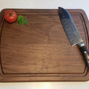 Reversible Black Walnut Cutting Board / Charcuterie Board, Made in the U.S.A.
