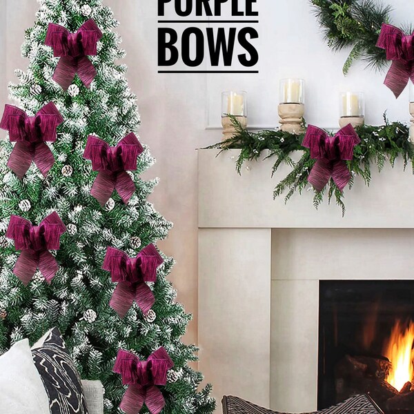 Christmas Tree Bows Etsy
