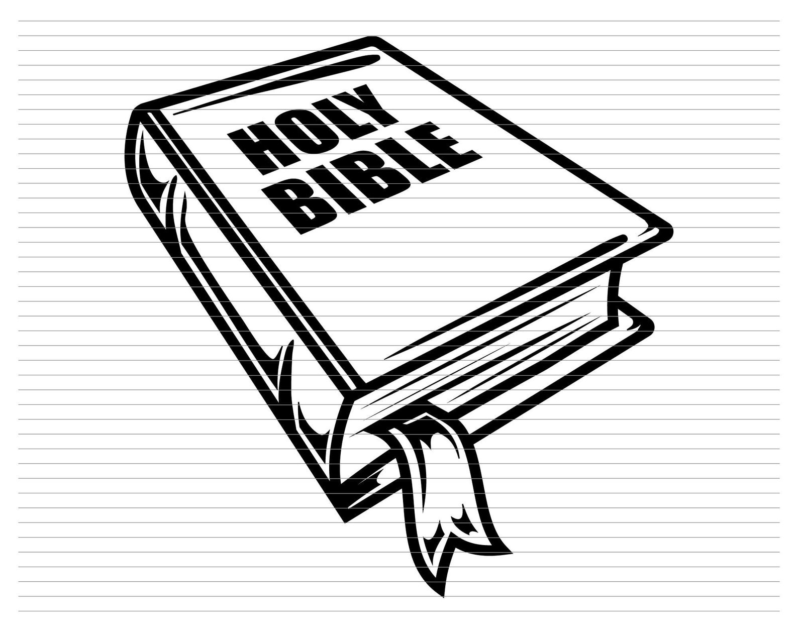 HOLY BIBLE SVG Book Verse Religious Gospel Faith Word Pray God  Etsy