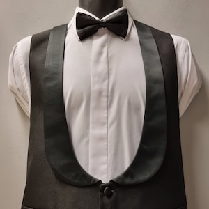 Mens Tux Waistcoat Black Scoop Evening Shawl Color Dress Wear. Etsy
