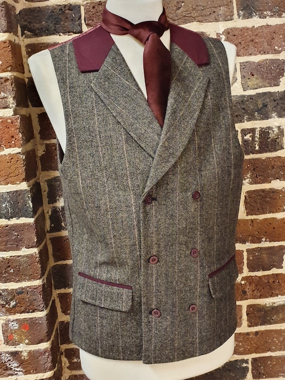 Harris Tweed Jacket | Grey w/ Cinnamon Check 