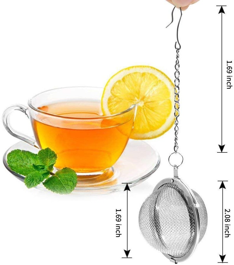 Tea Ball Loose Leaf Tea Mesh Stainless Steel Infuser Tea Etsy UK