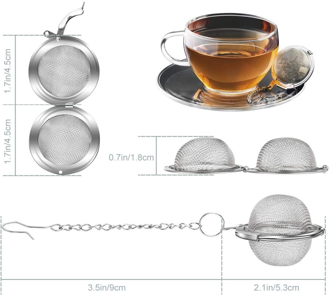 Tea Ball Loose Leaf Tea Mesh Stainless Steel Infuser Tea Etsy UK