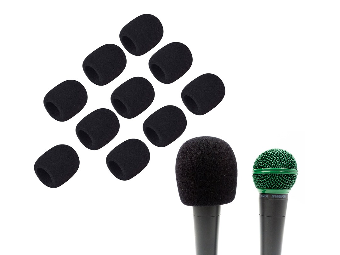 X10 Microphone Windscreen Foam Cover Mic Windshield Pop Etsy