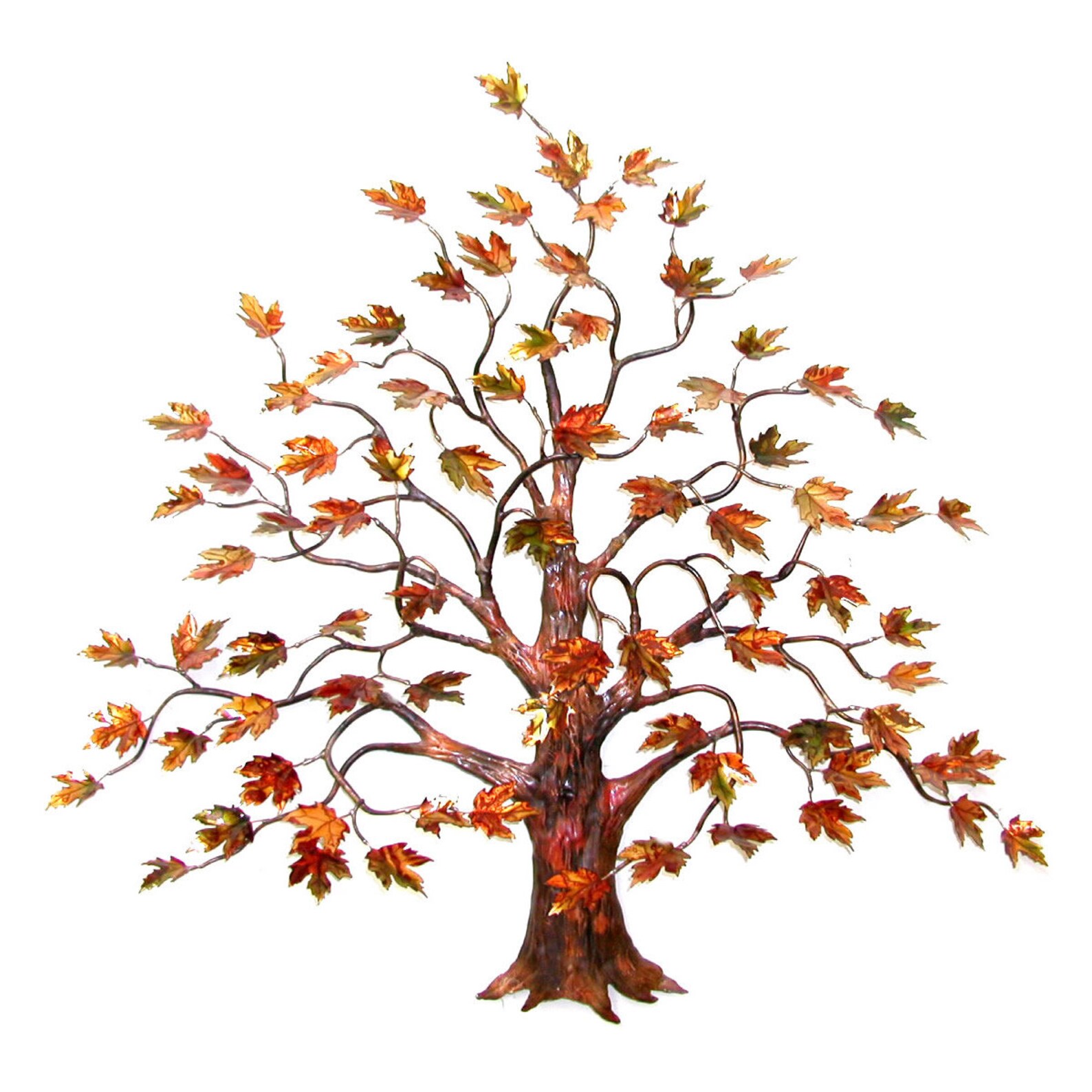 Large Maple Tree Enameled Metal Wall Art Sculpture By Bovano Etsy